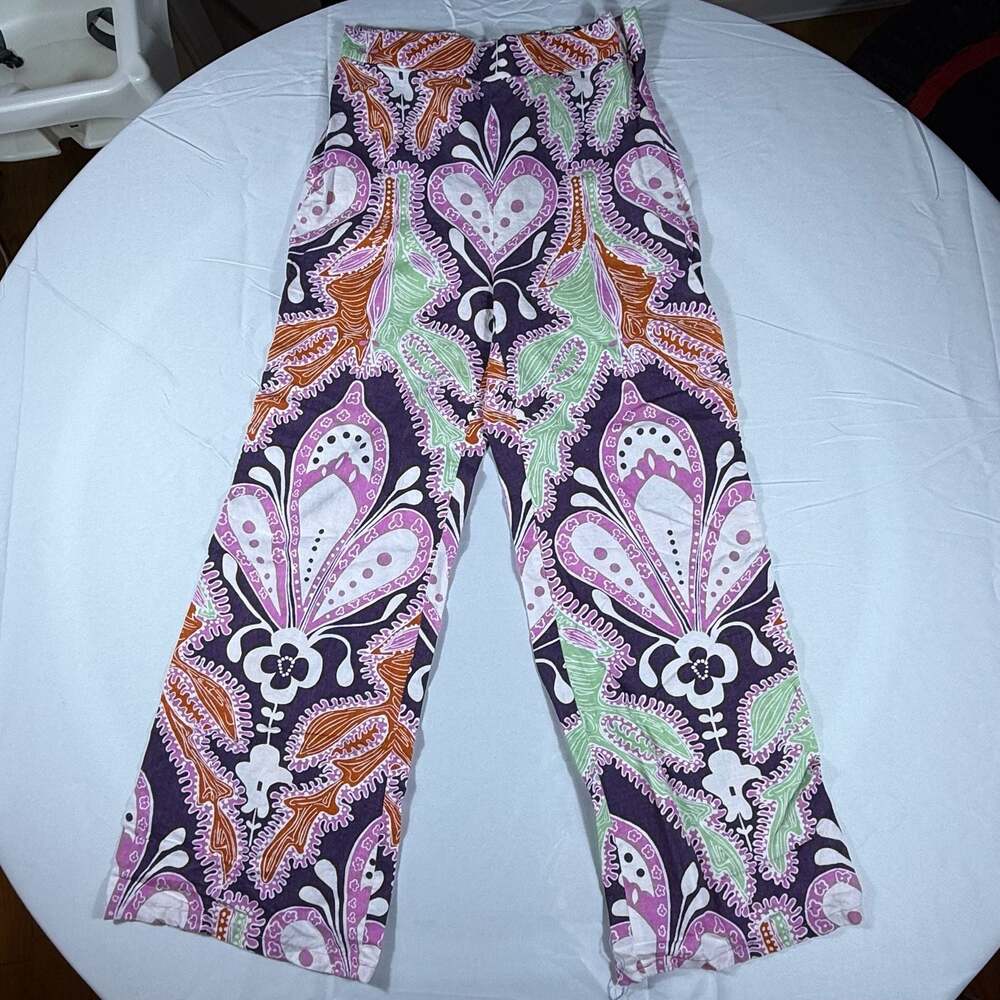 ZARA Women’s Floral Paisley Wide Leg Pants XS